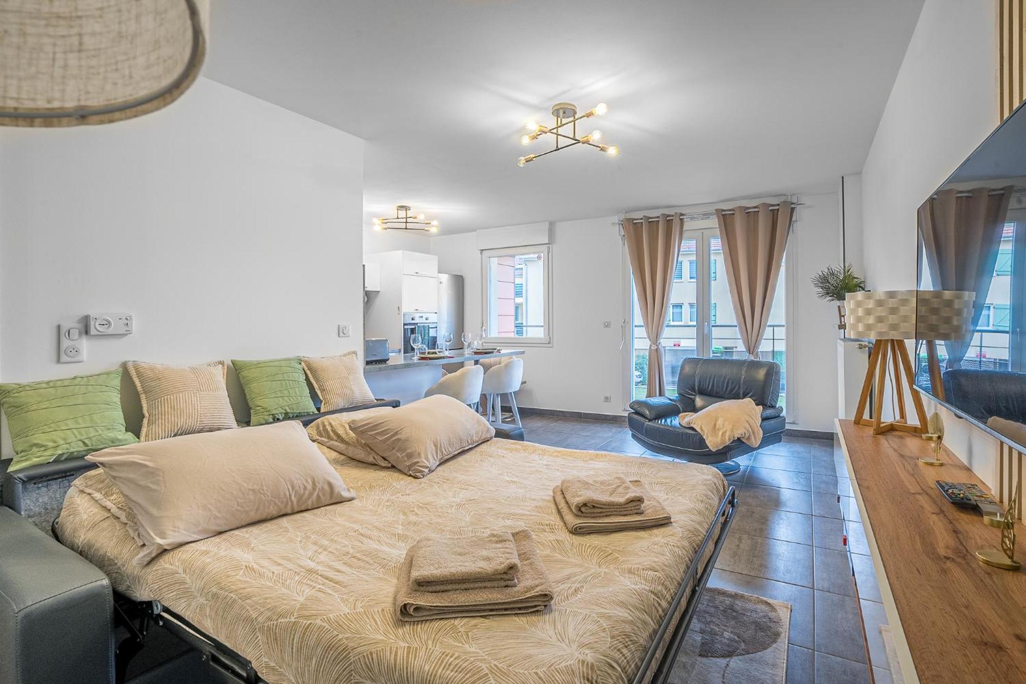 Spacieux - 4 Pers' - Balcon - 2 Lits - Parking Woippy Zewnętrze zdjęcie