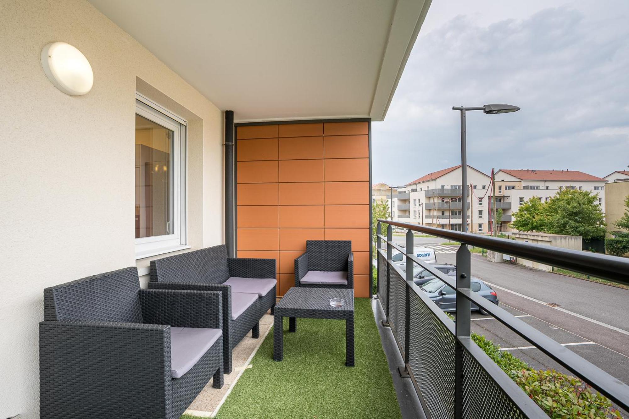 Spacieux - 4 Pers' - Balcon - 2 Lits - Parking Woippy Zewnętrze zdjęcie